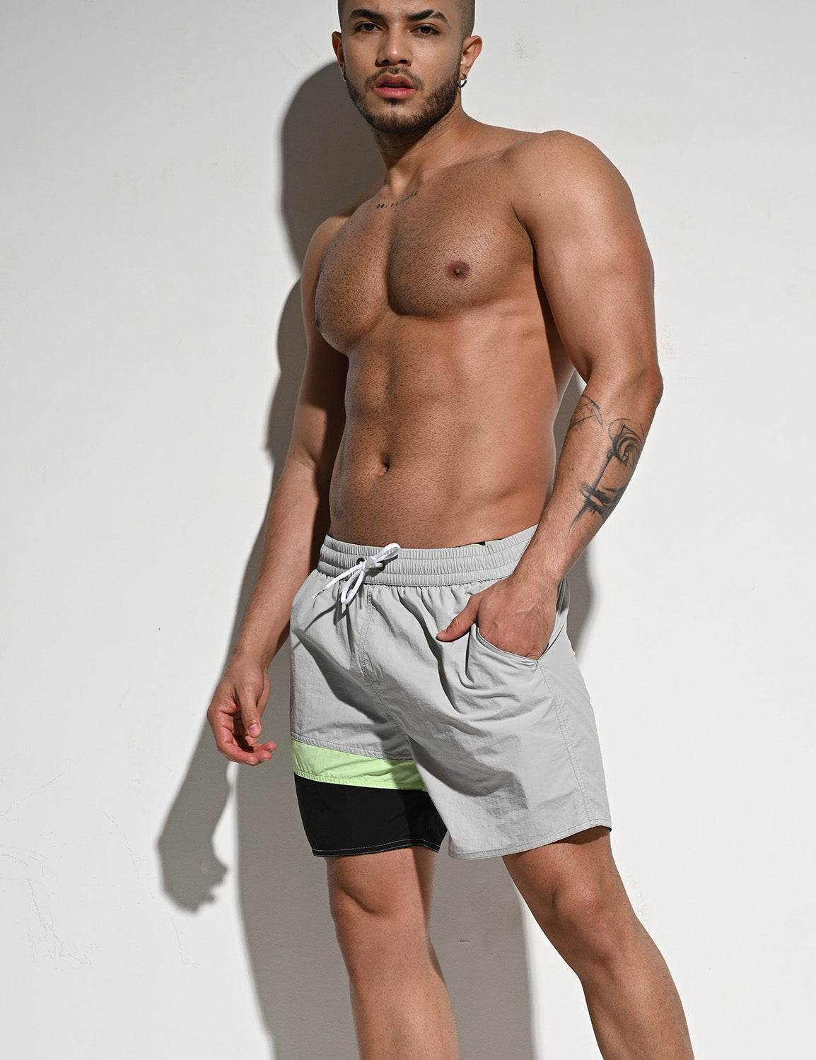Color Block Swim Shorts B3108 | dmunderwear detail image 12