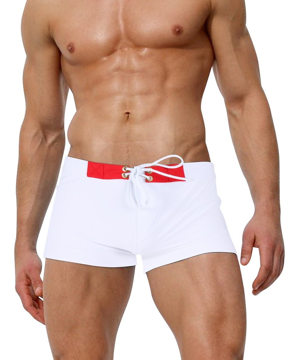 Color Pop Bowtie Swim Trunks | dmunderwear detail image 10