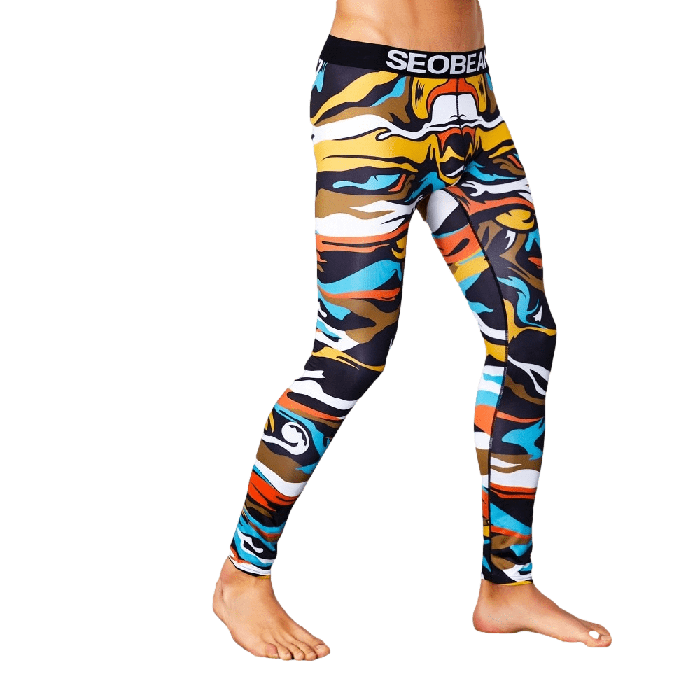 Color Print Leggings | dmunderwear detail image 2