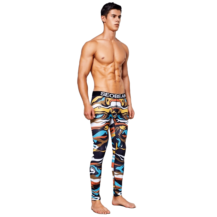 Color Print Leggings | dmunderwear detail image 3