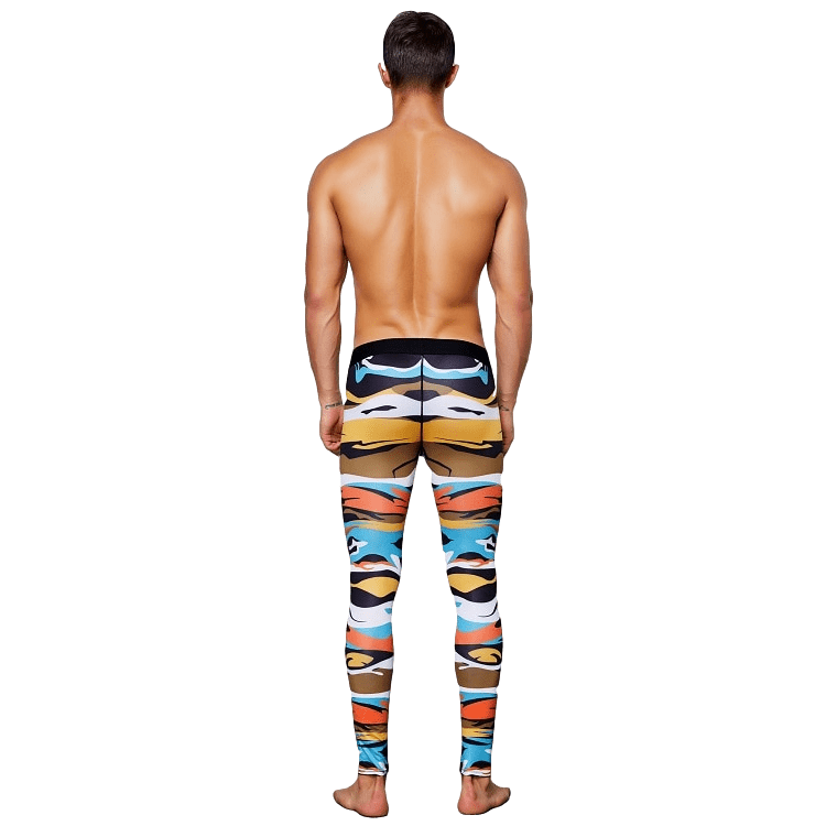 Color Print Leggings | dmunderwear detail image 4