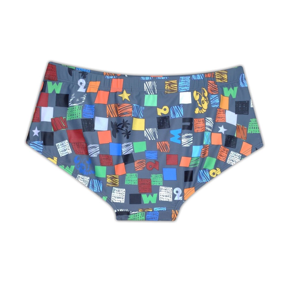 Color Square Swim Trunks | dmunderwear detail image 5
