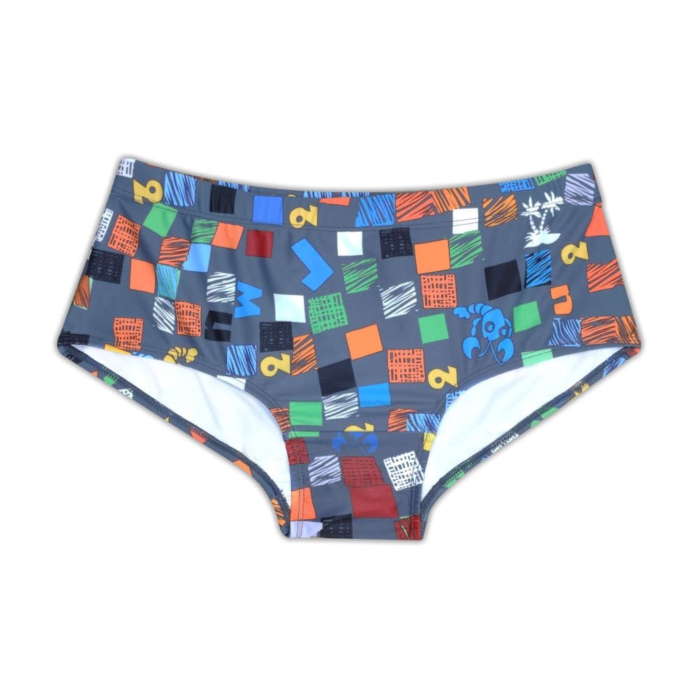 Color Square Swim Trunks | dmunderwear detail image 6
