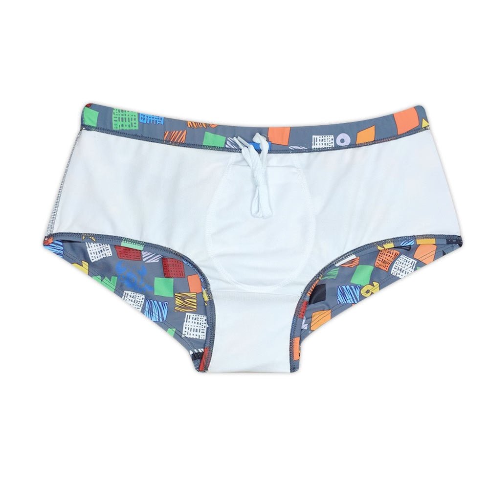ORVLS Color Square Swim Trunks | dmunderwear detail image 7