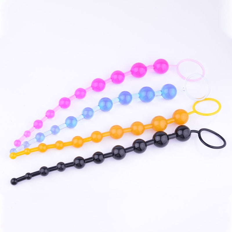 Colorful Silicone Anal Beads | dmunderwear