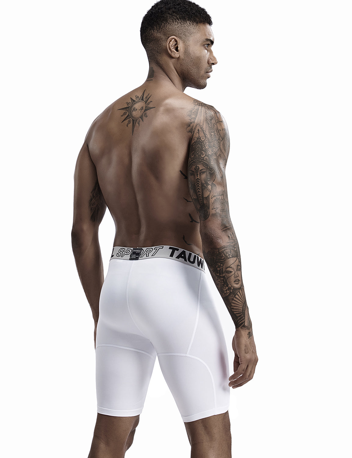 Compressive-Fit Training Tights Quick Dry Shorts 9603 | dmunderwear detail image 12
