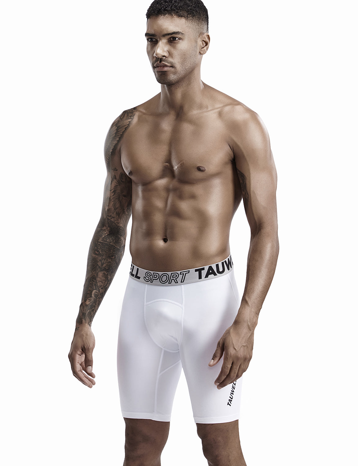 Compressive-Fit Training Tights Quick Dry Shorts 9603 | dmunderwear detail image 13