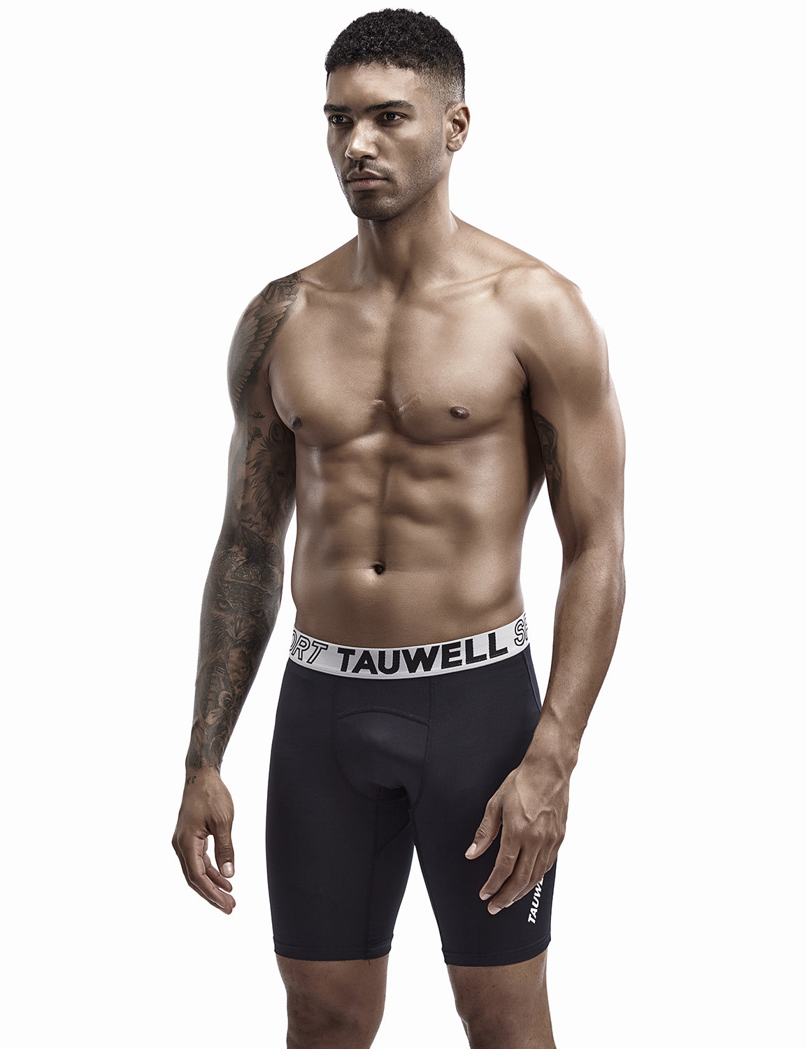 Compressive-Fit Training Tights Quick Dry Shorts 9603 | dmunderwear detail image 3
