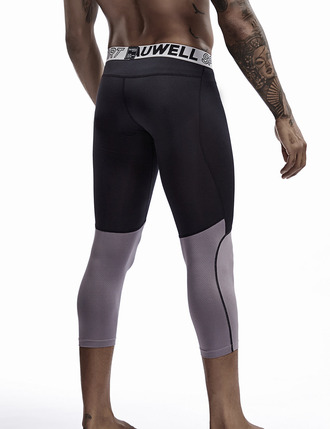 Compressive-Fit Training Tights Quick Dry(3/4 Length) 9604 | dmunderwear detail image 12