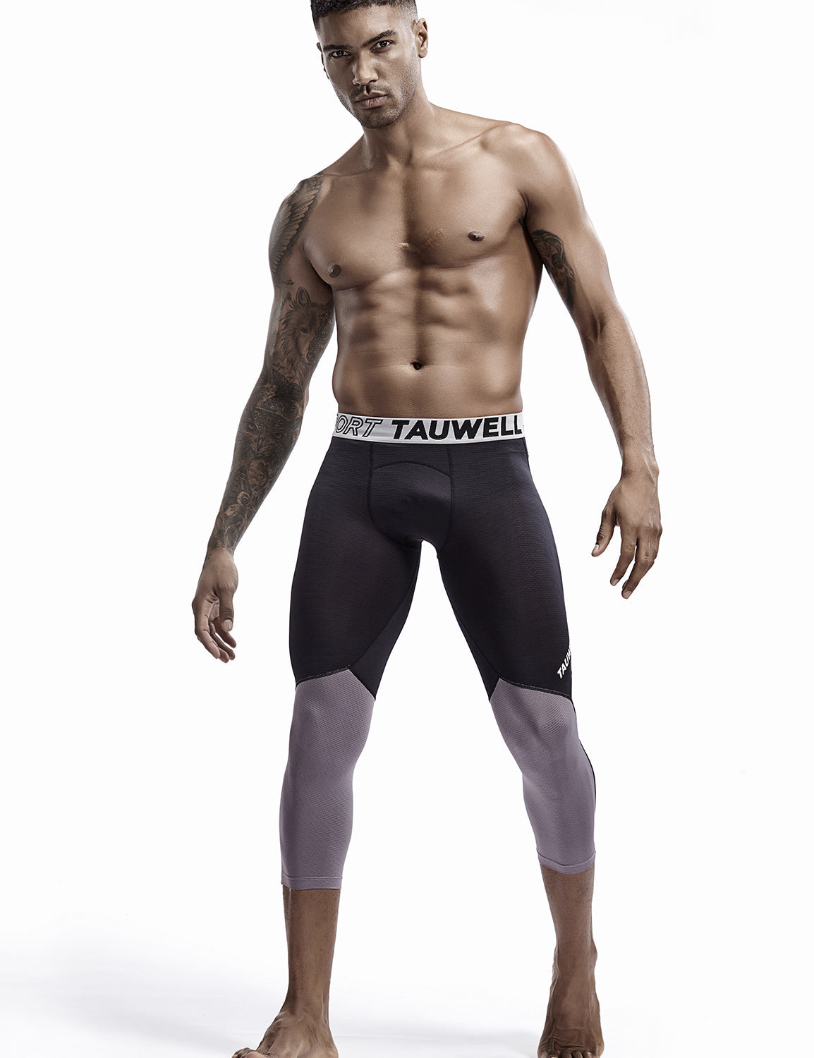Compressive-Fit Training Tights Quick Dry(3/4 Length) 9604 | dmunderwear detail image 17