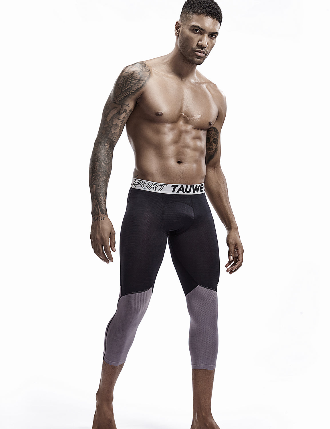 Compressive-Fit Training Tights Quick Dry(3/4 Length) 9604 | dmunderwear detail image 18