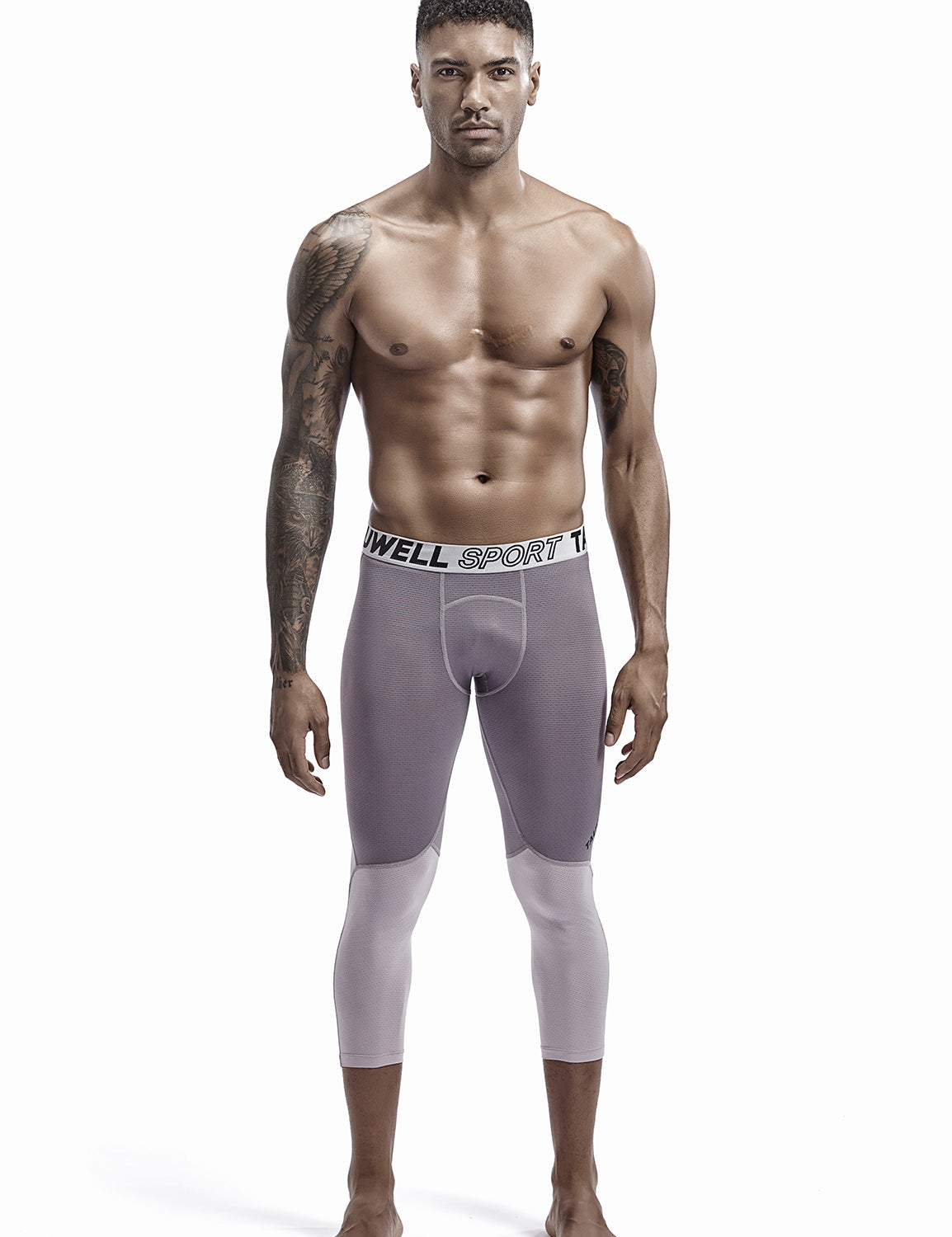 Compressive-Fit Training Tights Quick Dry(3/4 Length) 9604 | dmunderwear detail image 4