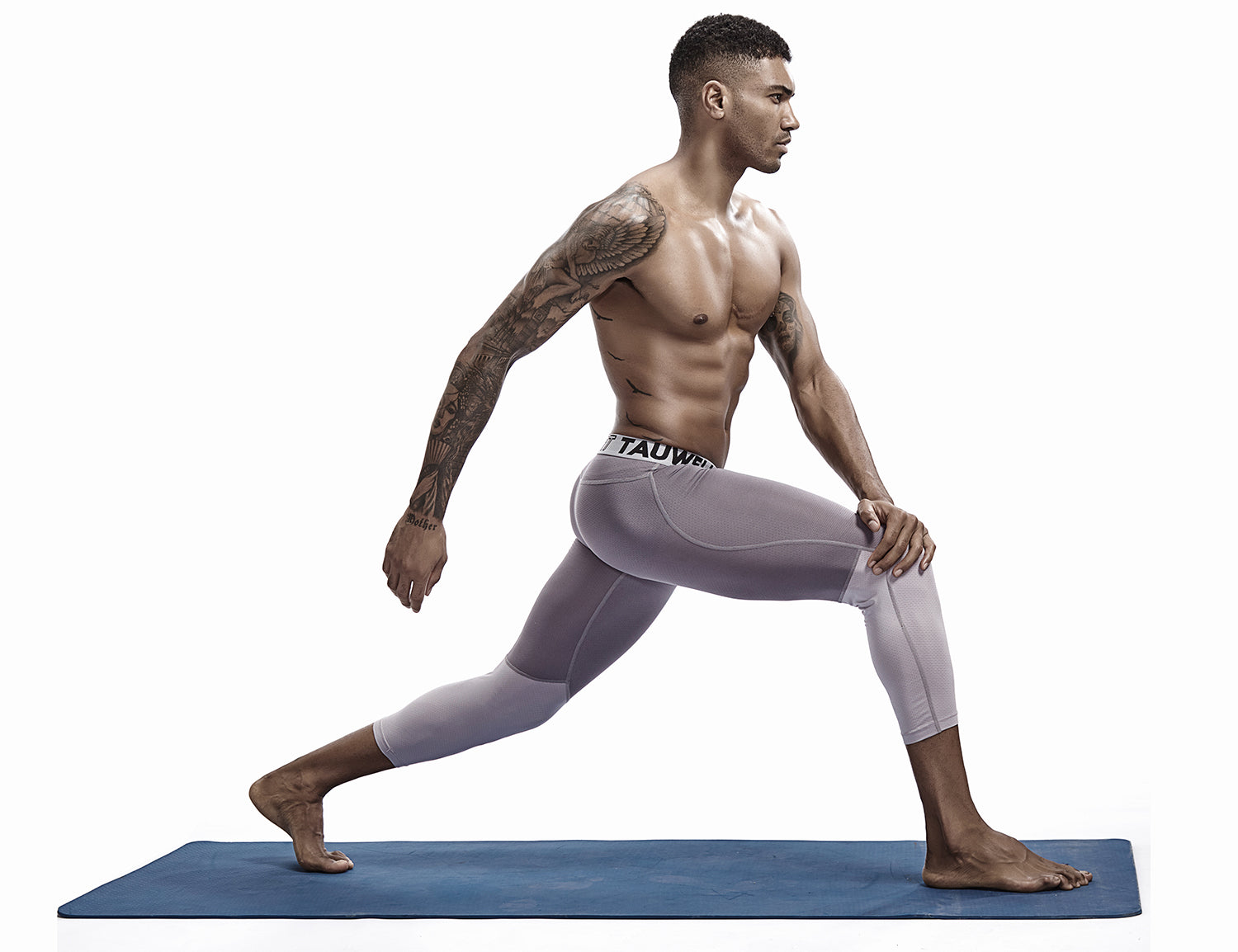Compressive-Fit Training Tights Quick Dry(3/4 Length) 9604 | dmunderwear detail image 8