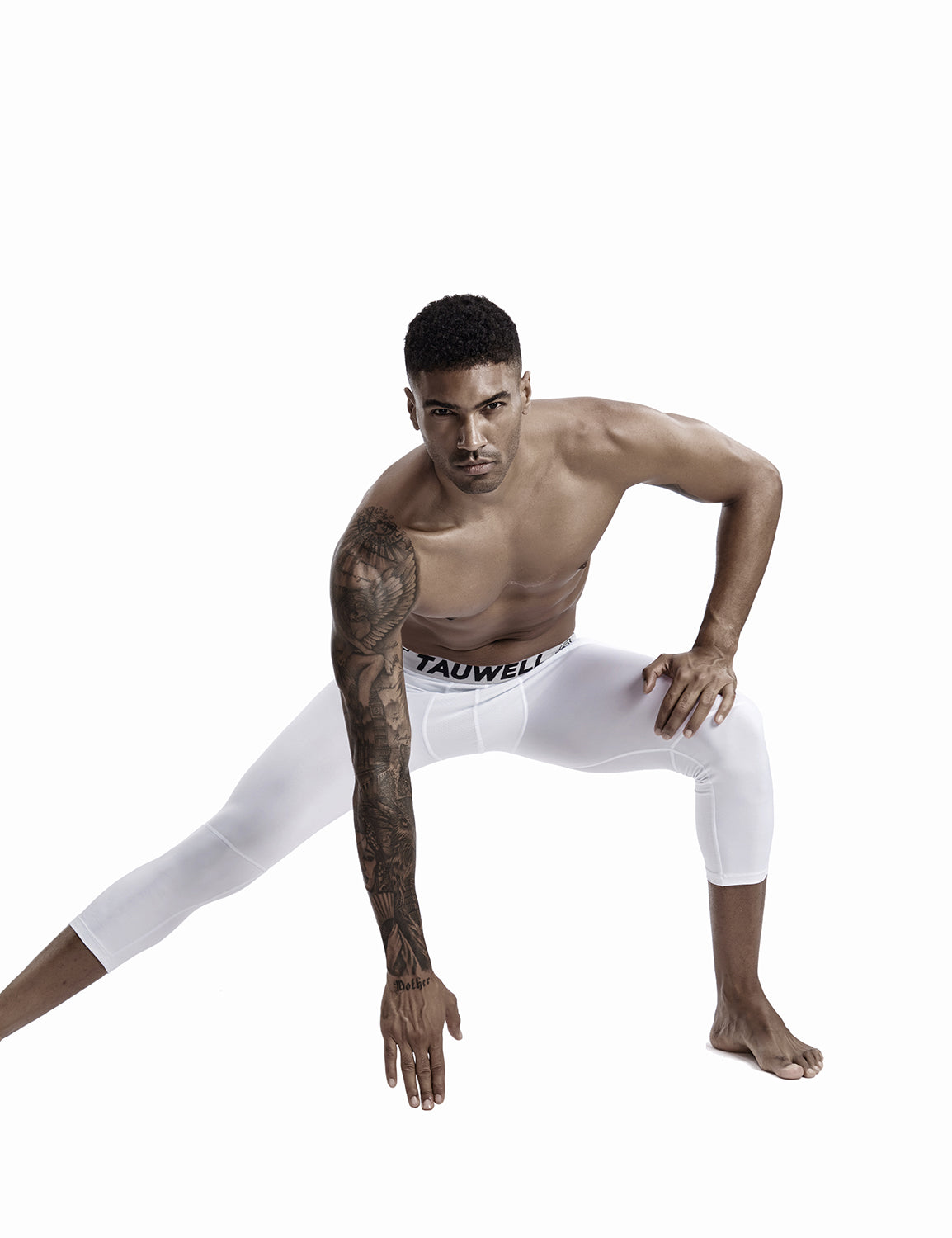 Compressive-Fit Training Tights Quick Dry(3/4 Length) 9605 | dmunderwear detail image 12
