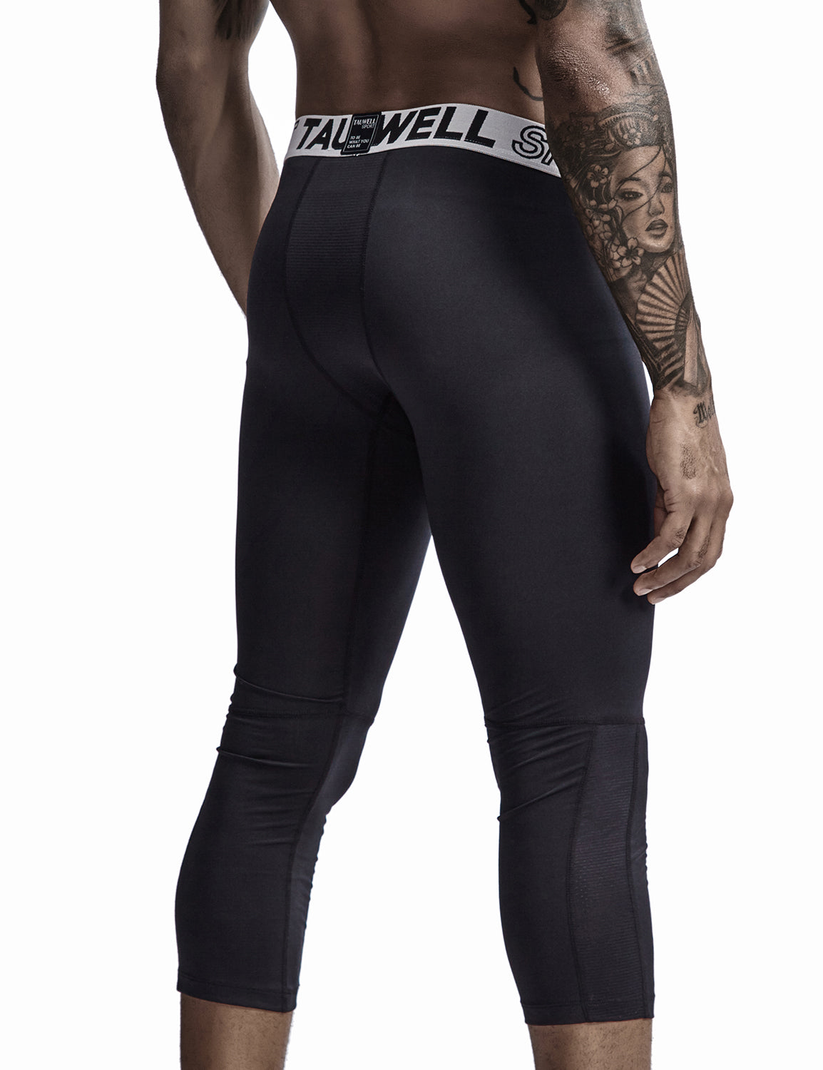 Compressive-Fit Training Tights Quick Dry(3/4 Length) 9605 | dmunderwear detail image 2