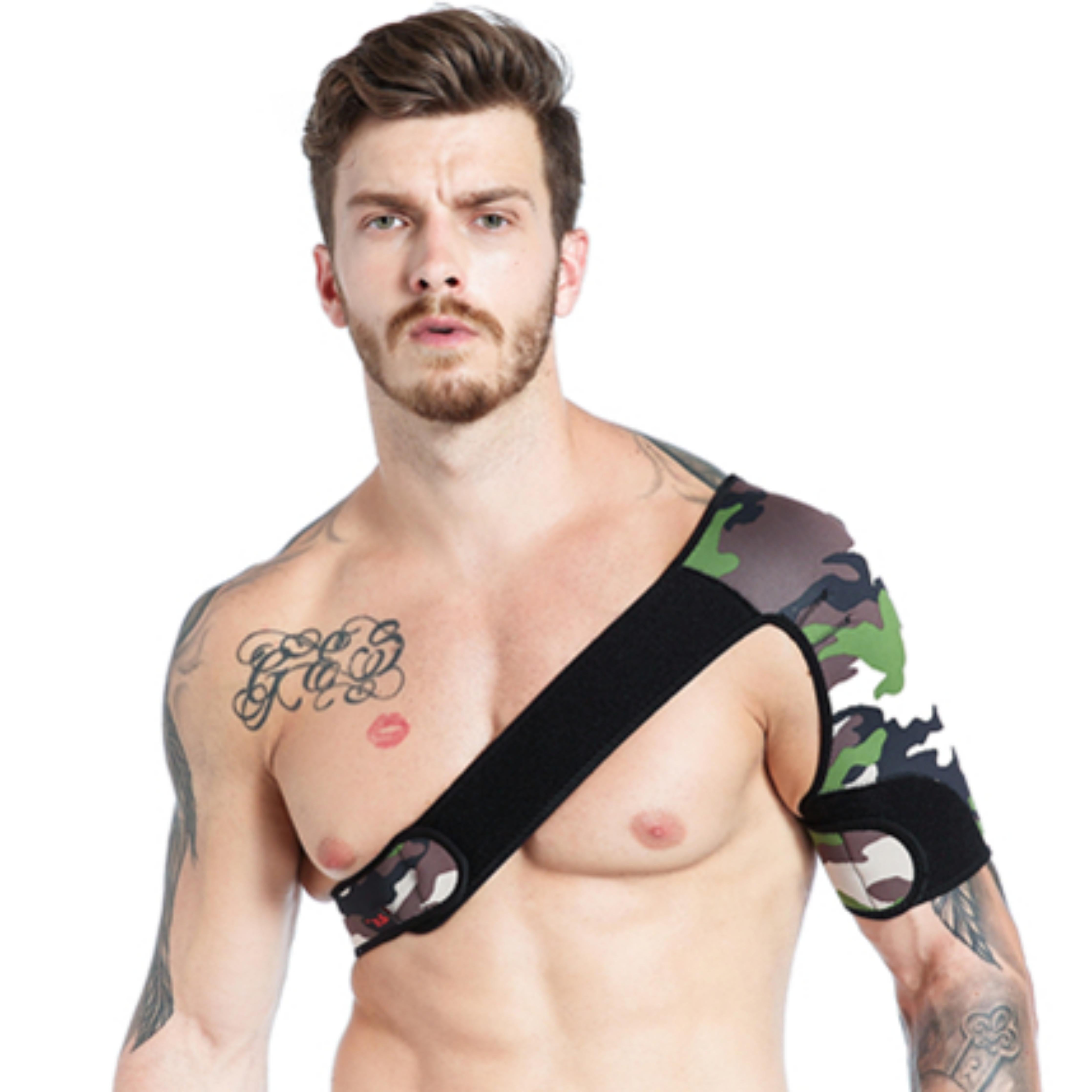 JOCKMAIL JM901 Left Shoulder Strap - Camoflage | dmunderwear