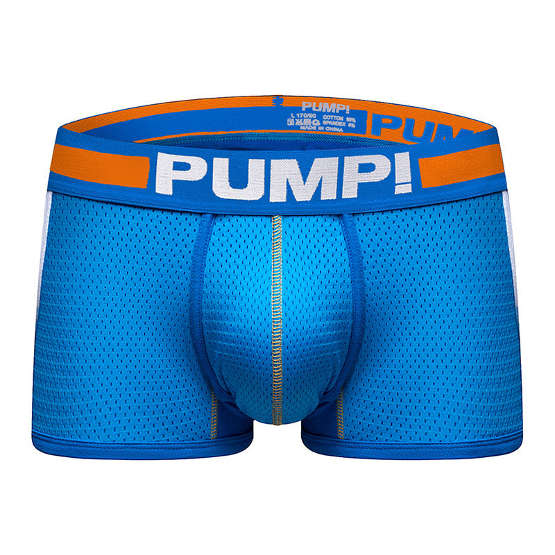 Cotton U Convex Pouch Mesh Men's Boxer Briefs | dmunderwear detail image 12