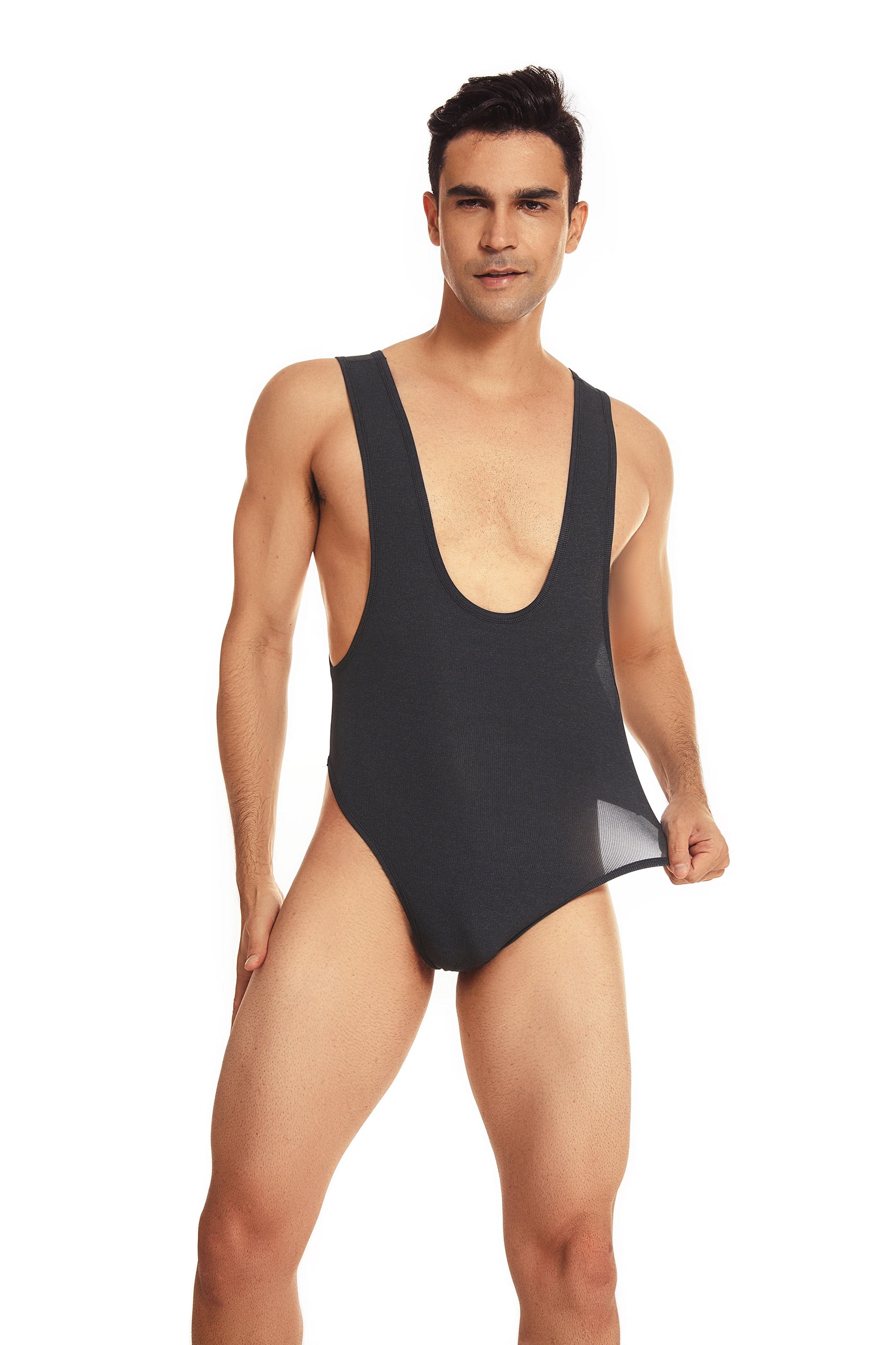 Cover Shot Thong Singlet | dmunderwear detail image 5