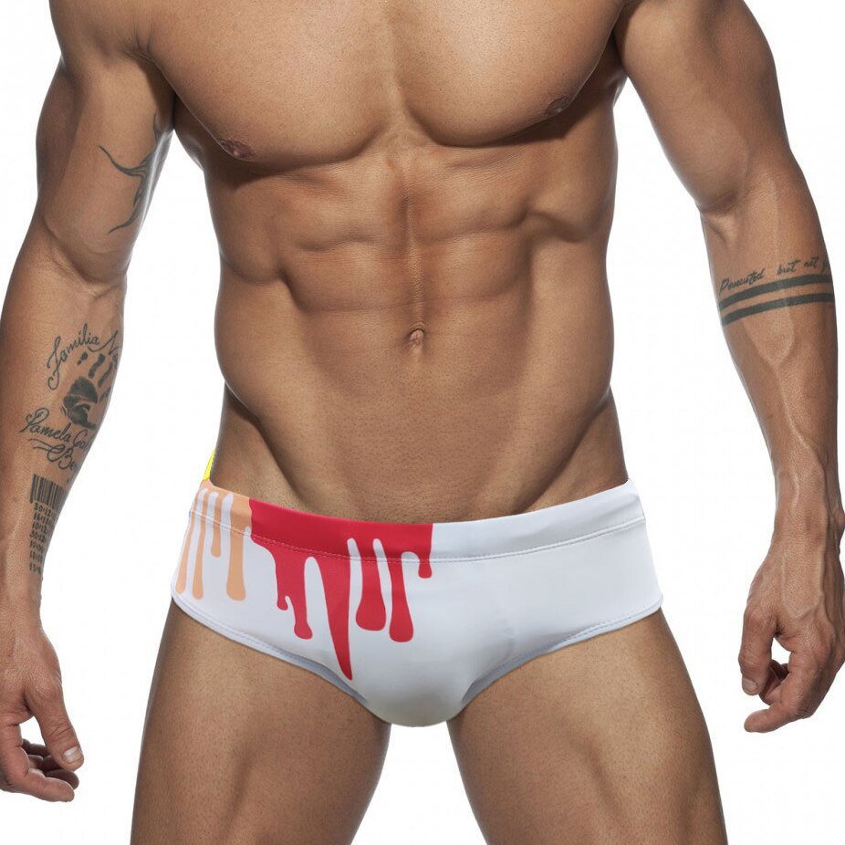 Crayon Graffiti Swim Briefs | dmunderwear detail image 10