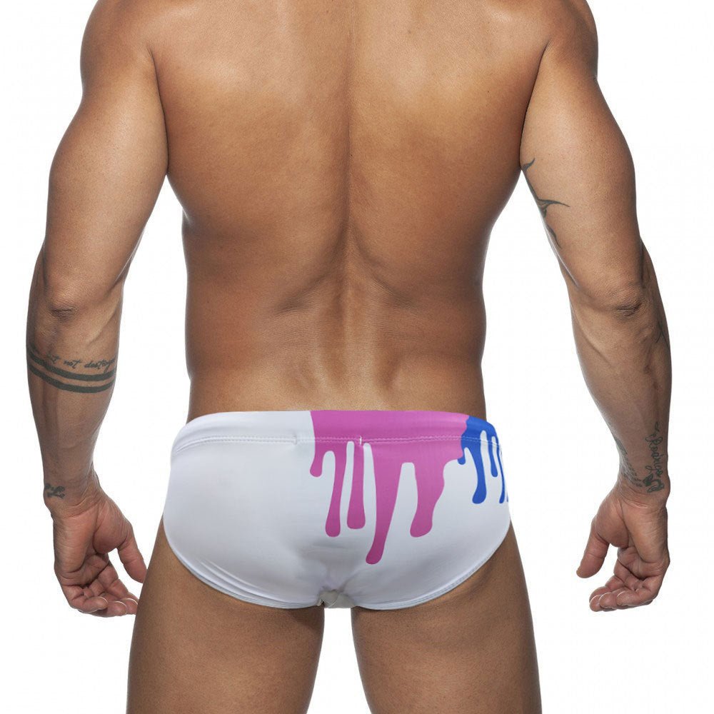 Crayon Graffiti Swim Briefs | dmunderwear detail image 12