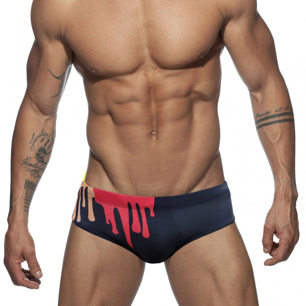 Crayon Graffiti Swim Briefs | dmunderwear detail image 3