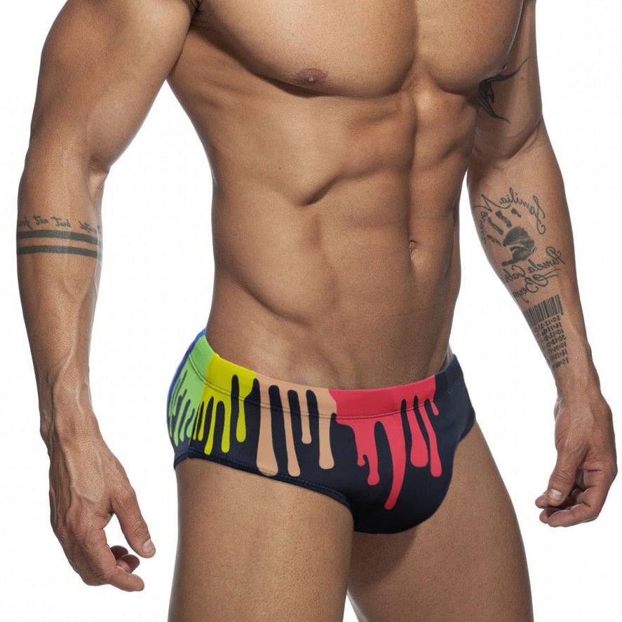 ORVLS Crayon Graffiti Swim Briefs | dmunderwear detail image 2