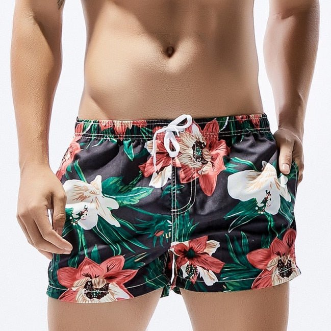 Dark Floral Board Shorts | dmunderwear