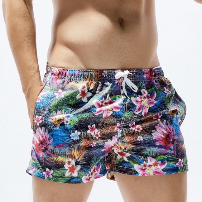 Dark Floral Board Shorts | dmunderwear detail image 2