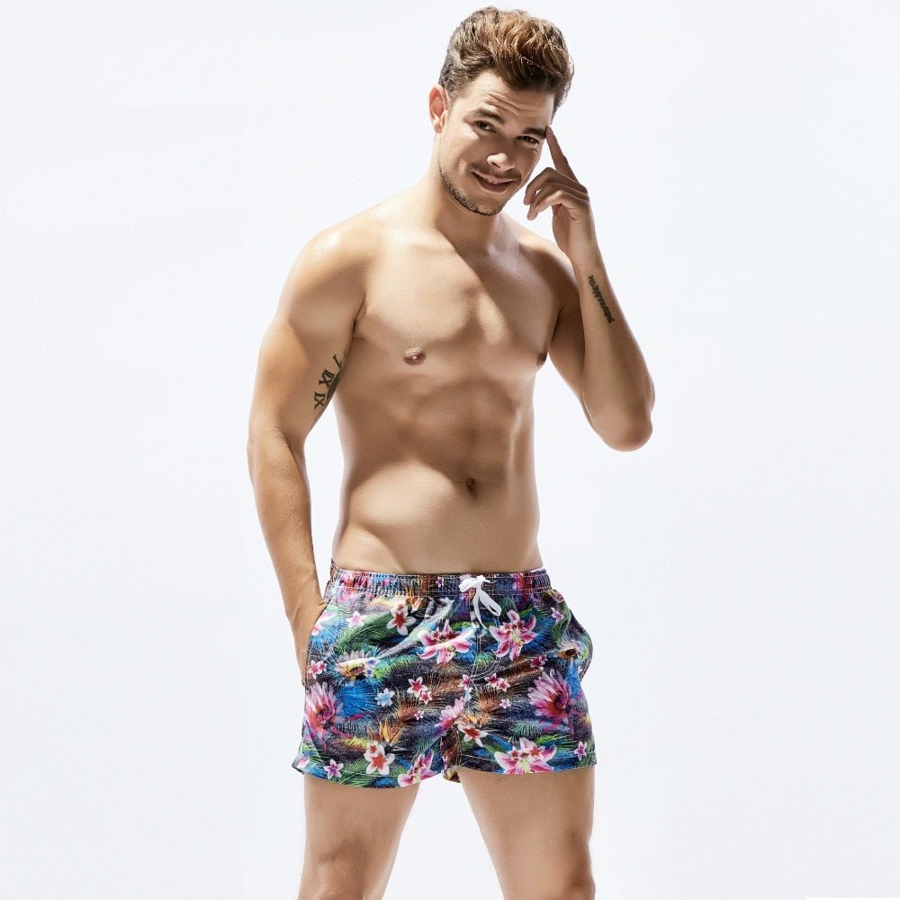 ORVLS Dark Floral Board Shorts | dmunderwear detail image 4