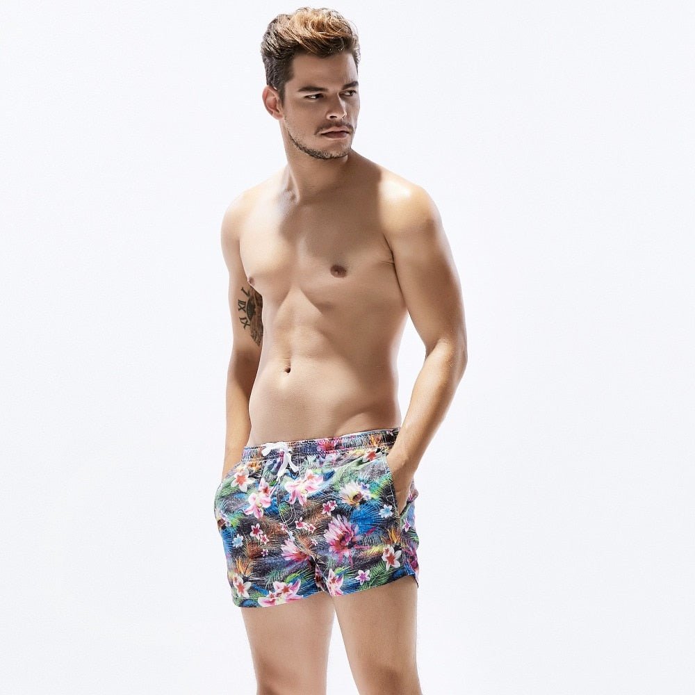 ORVLS Dark Floral Board Shorts | dmunderwear detail image 5