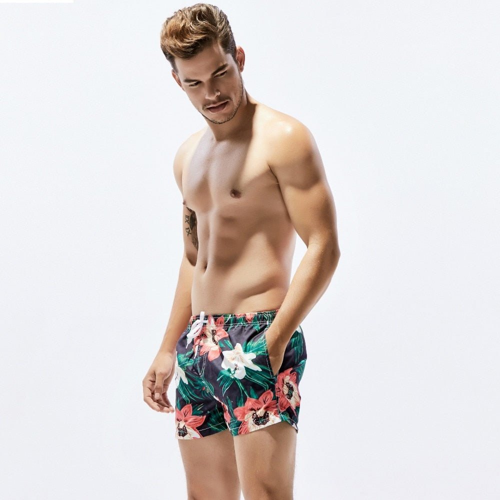 ORVLS Dark Floral Board Shorts | dmunderwear detail image 9