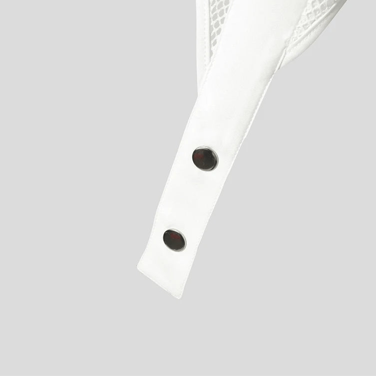 Deconstructed Mesh Buckle Shirt | dmunderwear detail image 5