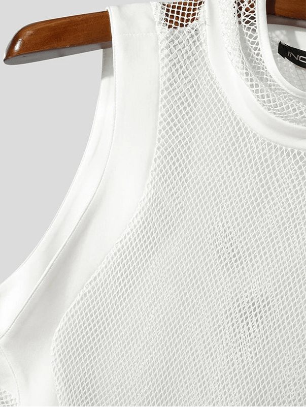 Deconstructed Mesh Buckle Shirt | dmunderwear detail image 6
