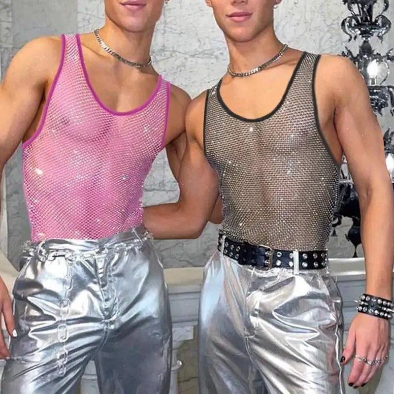 ORVLS Deep Drop Mesh Tank Top | dmunderwear
