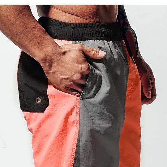 ORVLS Desmiit Bold Two-Toned Long Board Shorts | dmunderwear detail image 11
