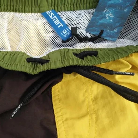 ORVLS Desmiit Bold Two-Toned Long Board Shorts | dmunderwear detail image 6