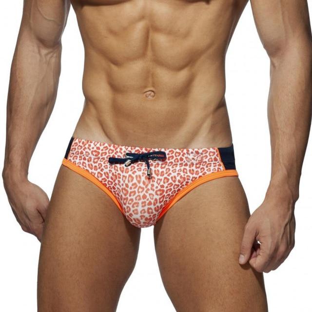 ORVLS Desmiit Bowtie Leopard Print Swim Briefs | dmunderwear detail image 6