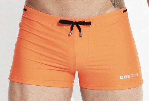 Desmiit Color Tie Square Cut Swim Trunks | dmunderwear detail image 12