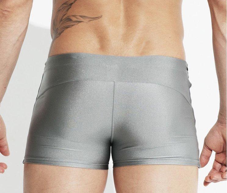 Desmiit Color Tie Square Cut Swim Trunks | dmunderwear detail image 9