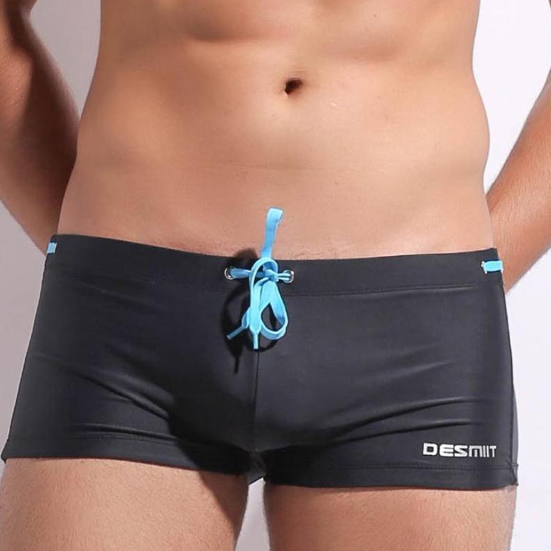 ORVLS Desmiit Color Tie Square Cut Swim Trunks | dmunderwear