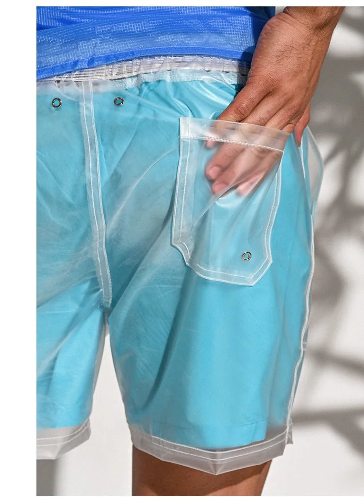 Desmiit Plastic Double Layered Board Shorts | dmunderwear detail image 5