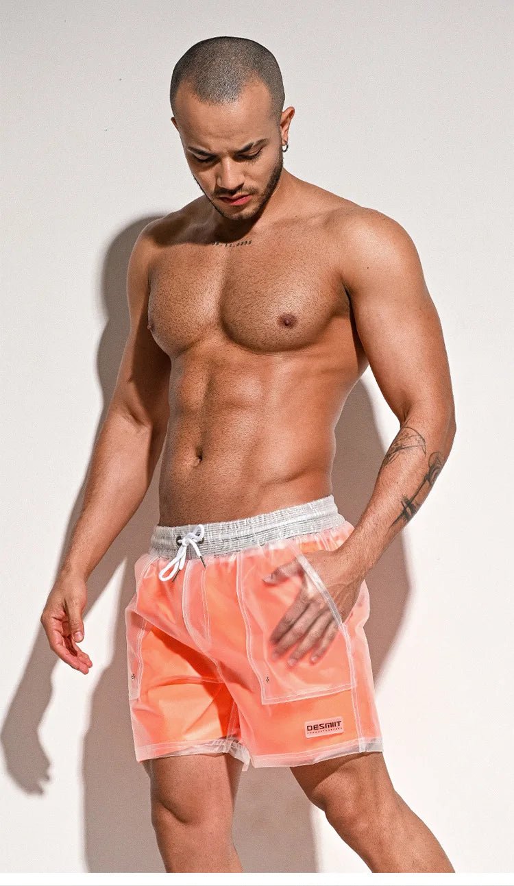 Desmiit Plastic Double Layered Board Shorts | dmunderwear detail image 9