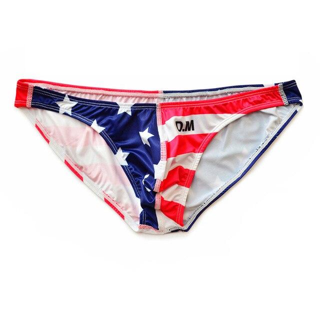 ORVLS Desmiit Stars + Stripes Ultra Thin Swim Briefs | dmunderwear