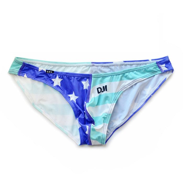 ORVLS Desmiit Stars + Stripes Ultra Thin Swim Briefs | dmunderwear detail image 7