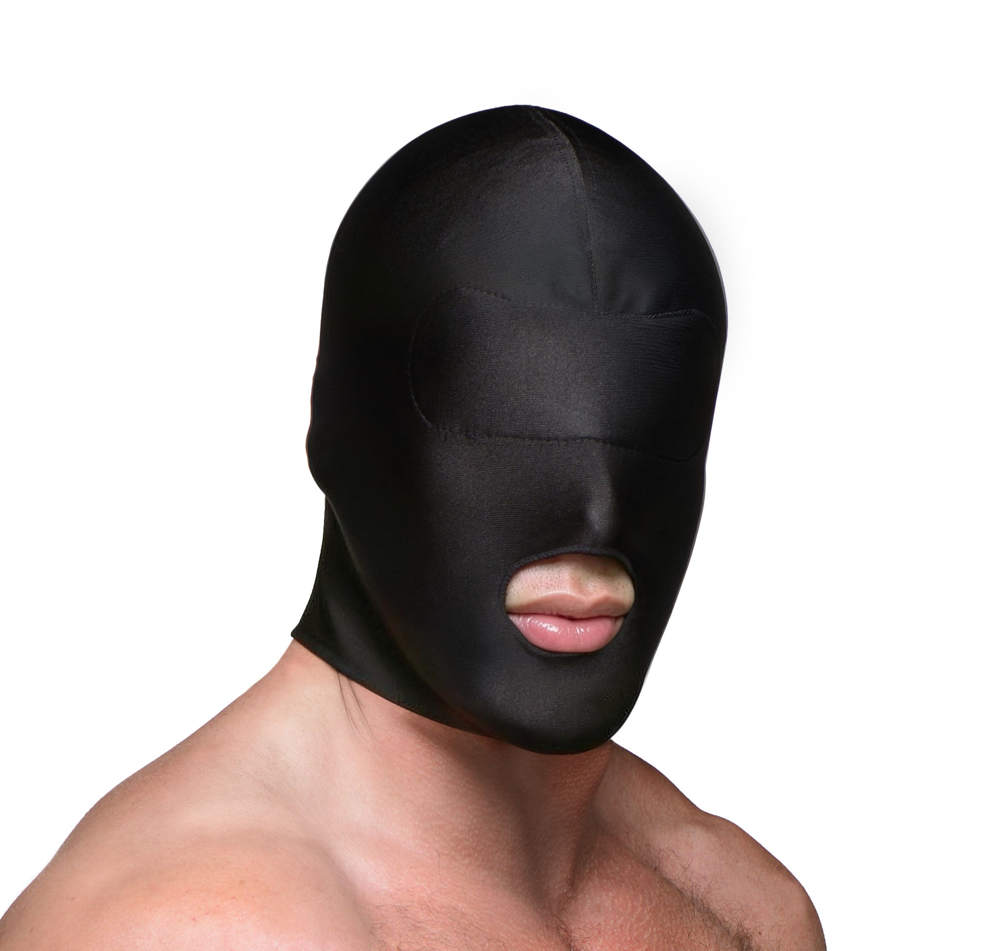 Disguise Open Mouth Hood with Padded Blindfold | dmunderwear