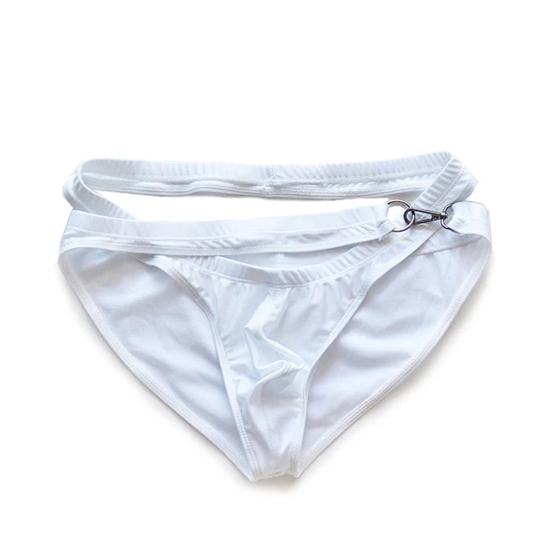 DM Criss Cross Buckle Swim Briefs | dmunderwear detail image 11