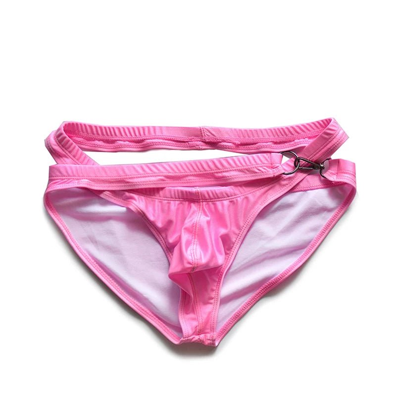 DM Criss Cross Buckle Swim Briefs | dmunderwear detail image 2