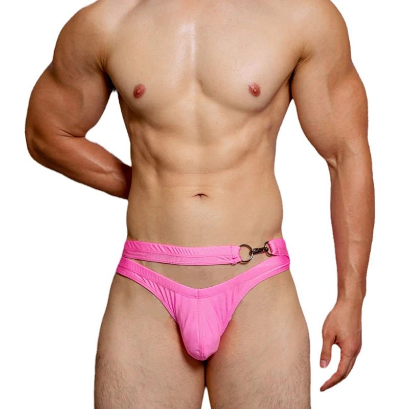 DM Criss Cross Buckle Swim Briefs | dmunderwear detail image 4