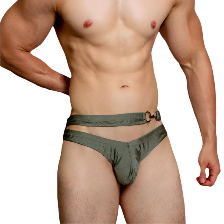 DM Criss Cross Buckle Swim Briefs | dmunderwear detail image 6