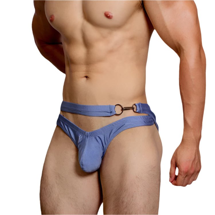 DM Criss Cross Buckle Swim Briefs | dmunderwear detail image 9